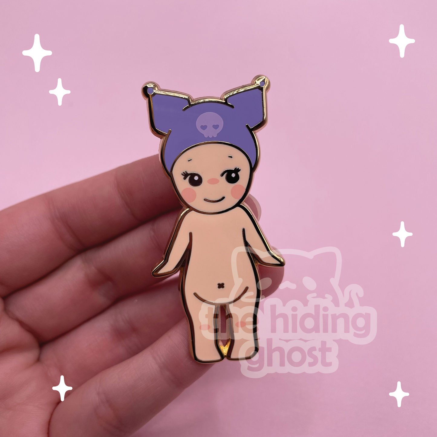 Spooky Angel - Kuromi Enamel Pin