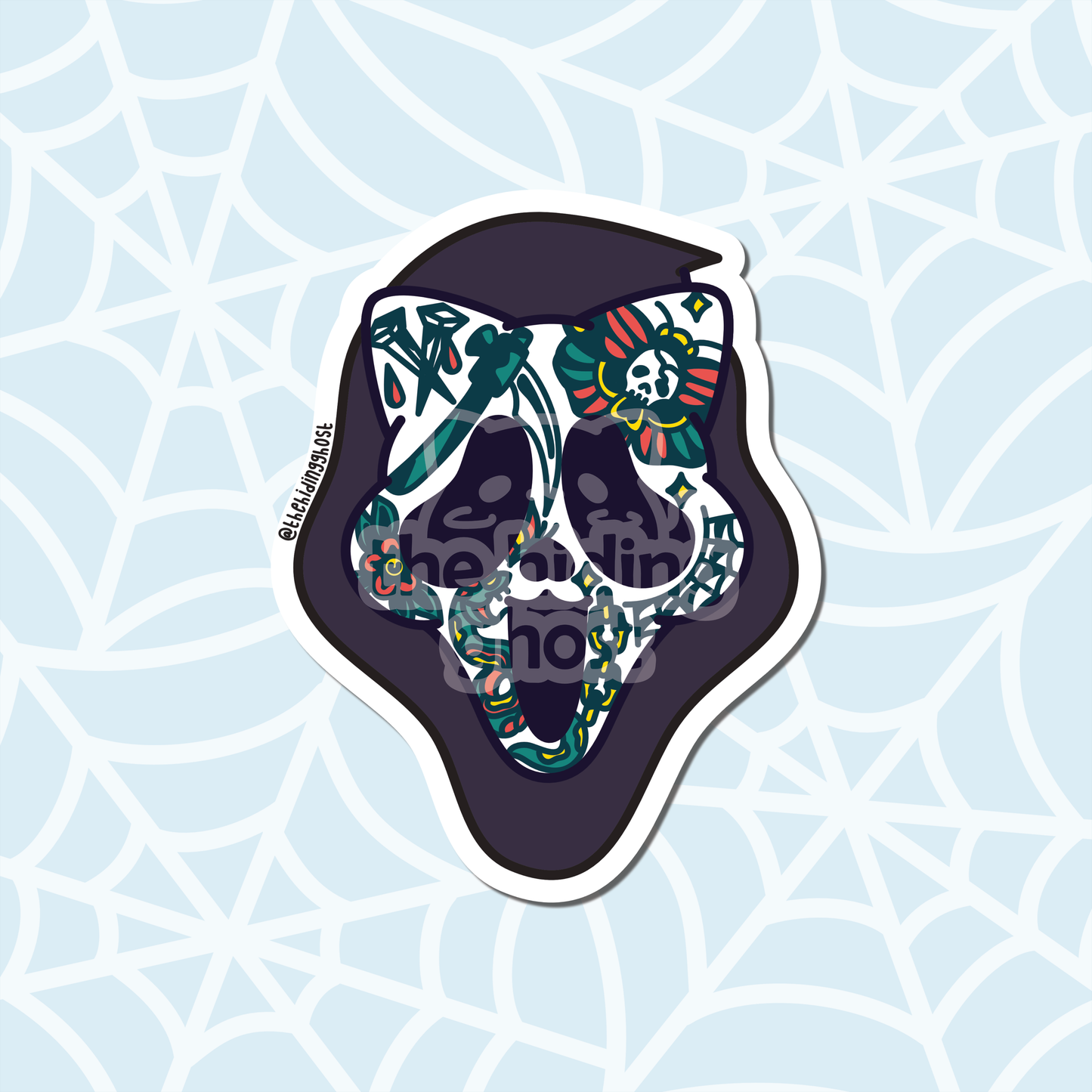 Spooky Masks Stickers
