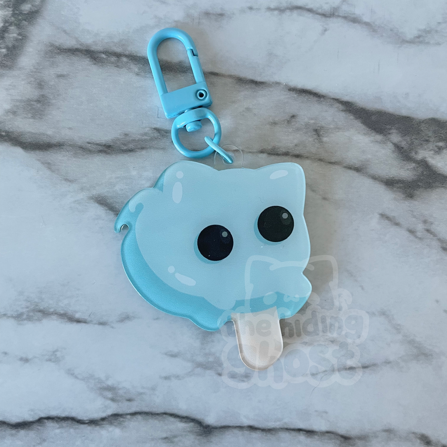 Cat Ghost Popsicle Acrylic Keychain