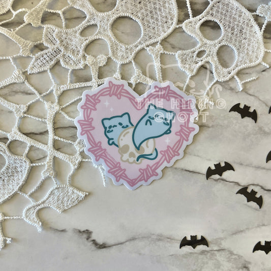 Heart Barbed Wire Sticker