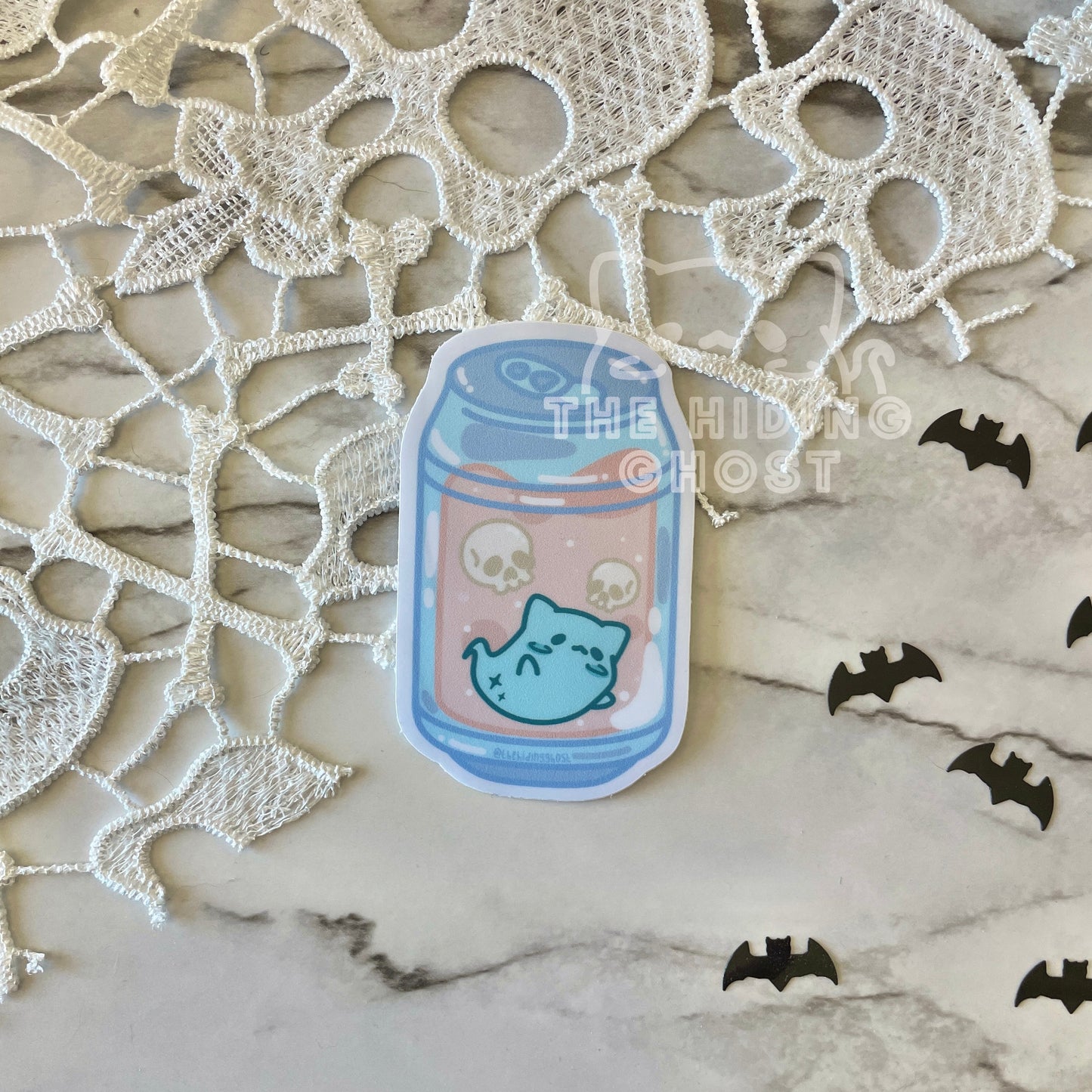 Cute Spooky Drinks Die Cut Stickers