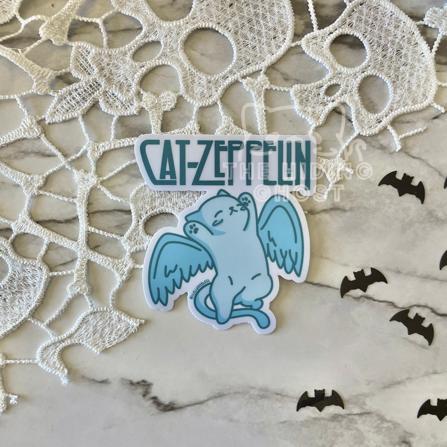 Cat Zeppelin Sticker