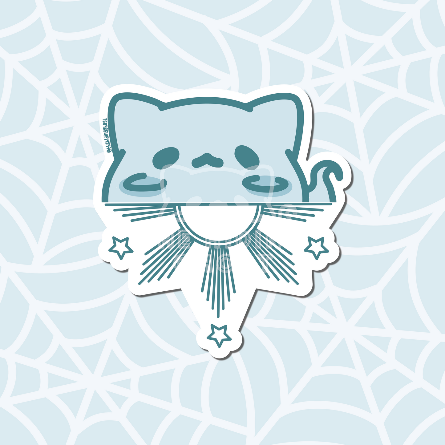 Filipino Cat Ghost Sticker