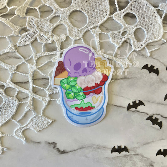 Spooky Halo Halo Sticker