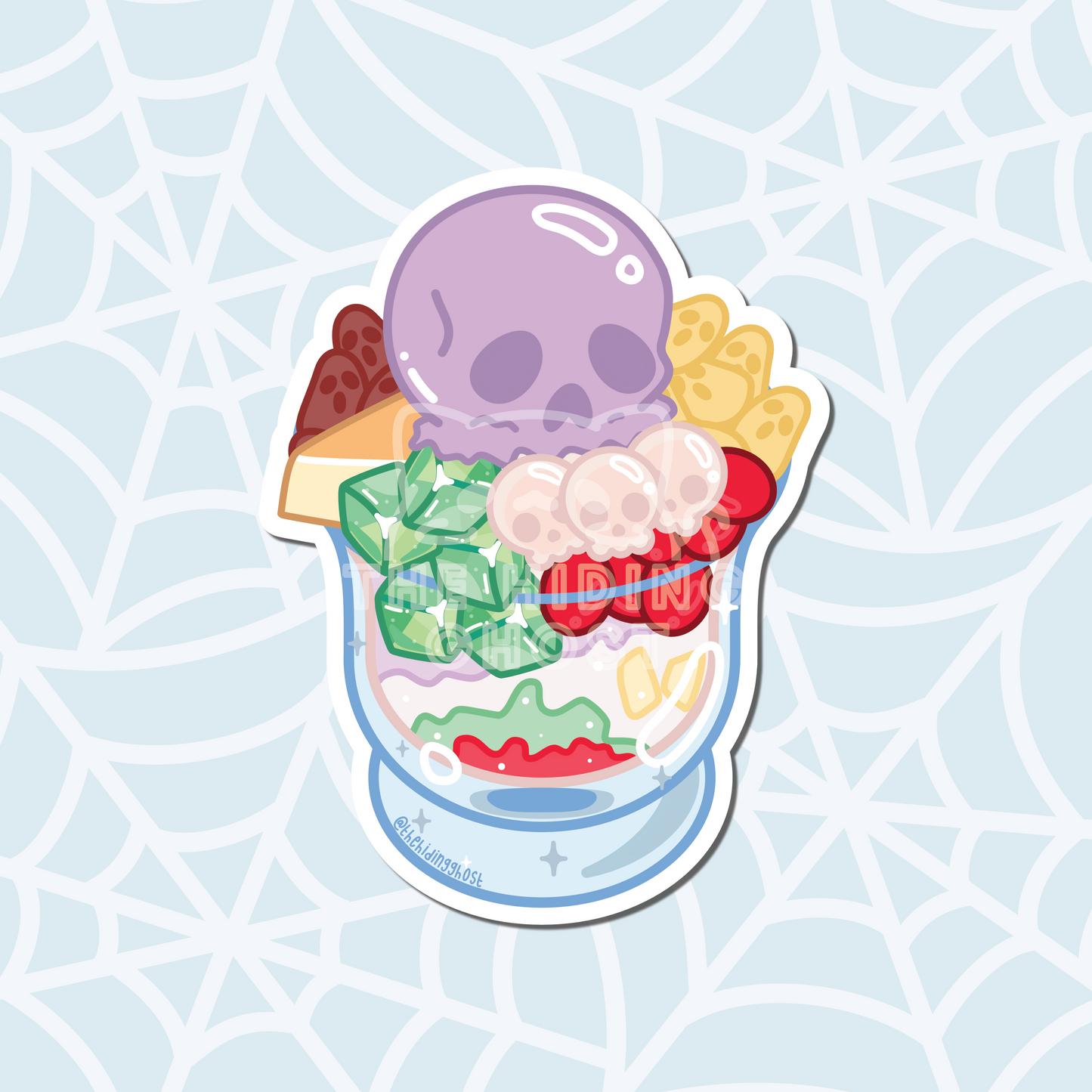 Spooky Halo Halo Sticker