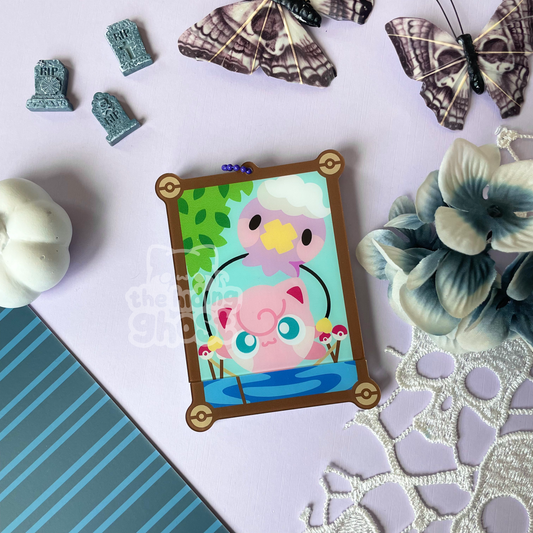 Poke-Stretching Portrait Openable Acrylic Keychain