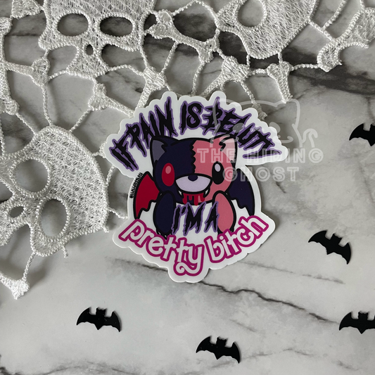 Pretty B*tch Cat Sticker
