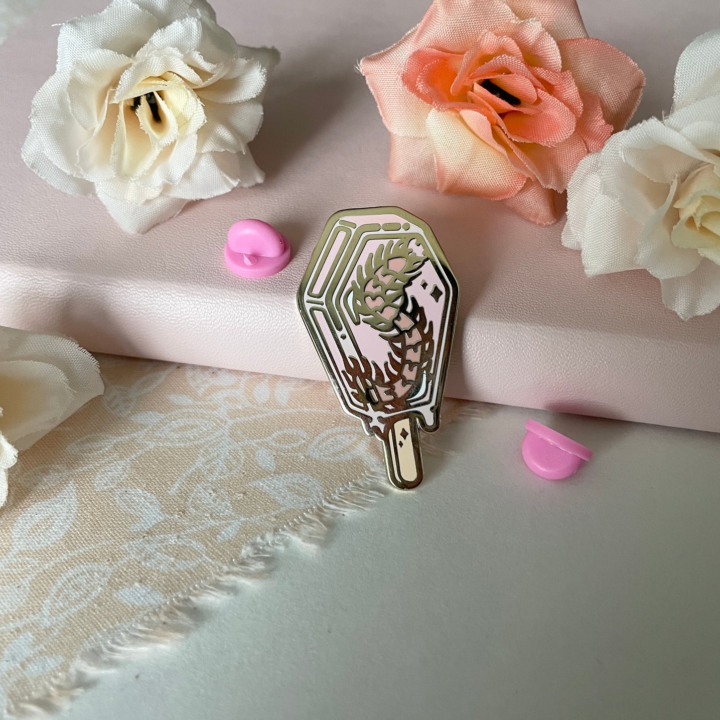 Spooky Popsicle Centipede Enamel Pin