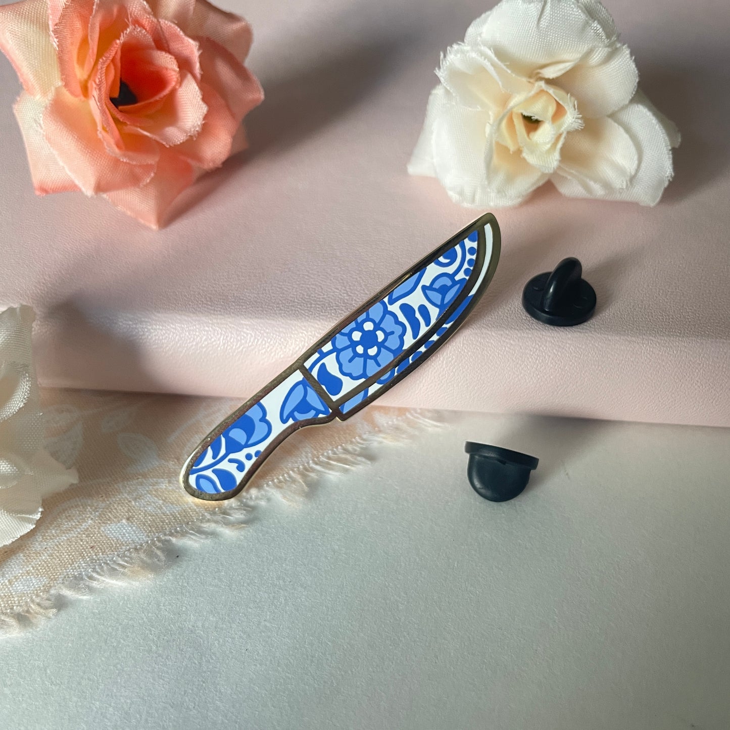 Ceramic Knife Enamel Pin