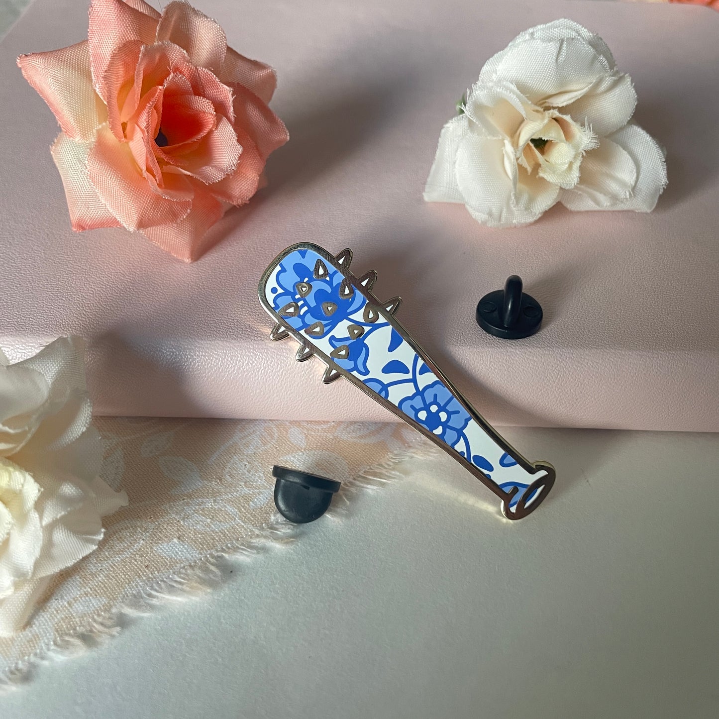 Ceramic Bat Enamel Pin