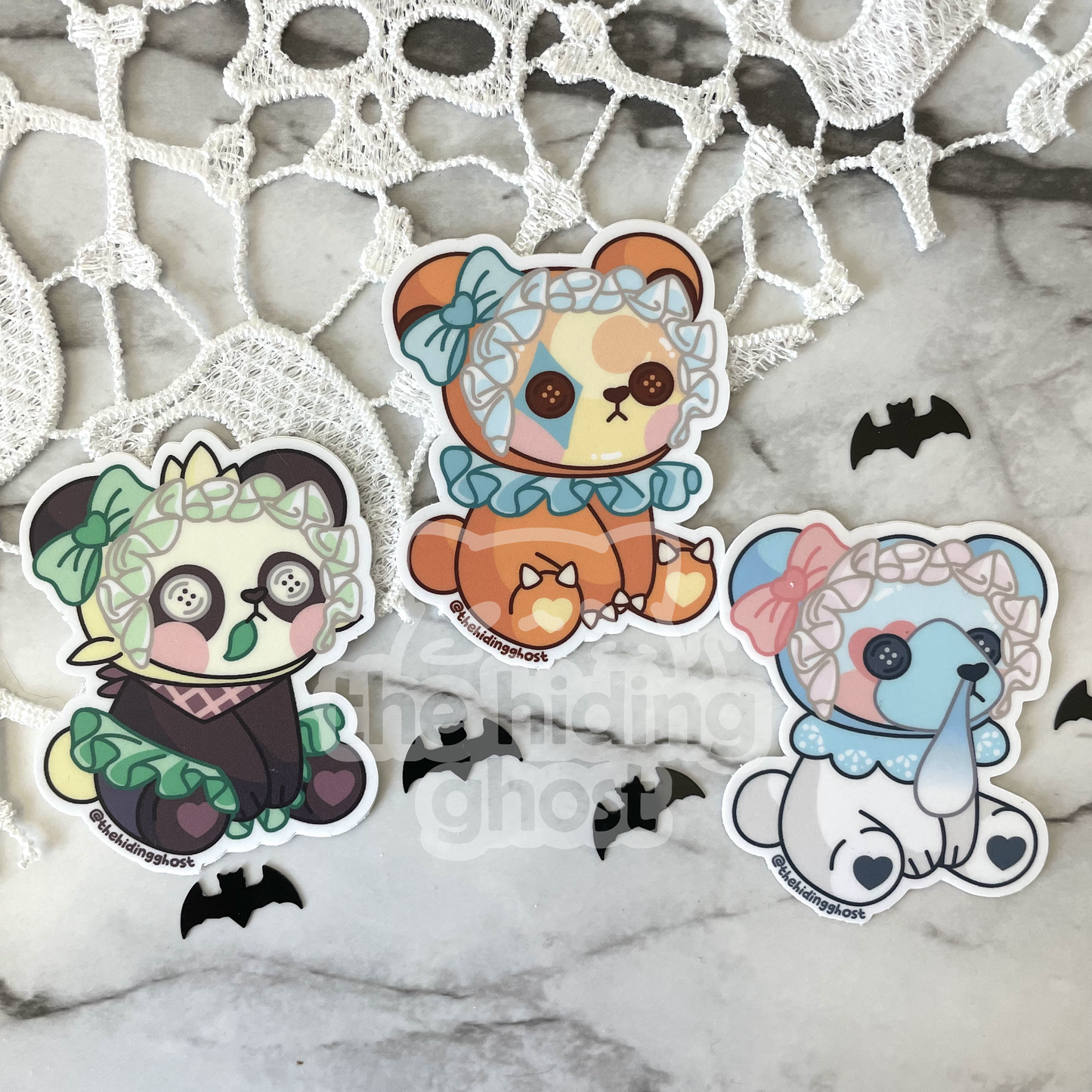 Lace PokeBear Stickers