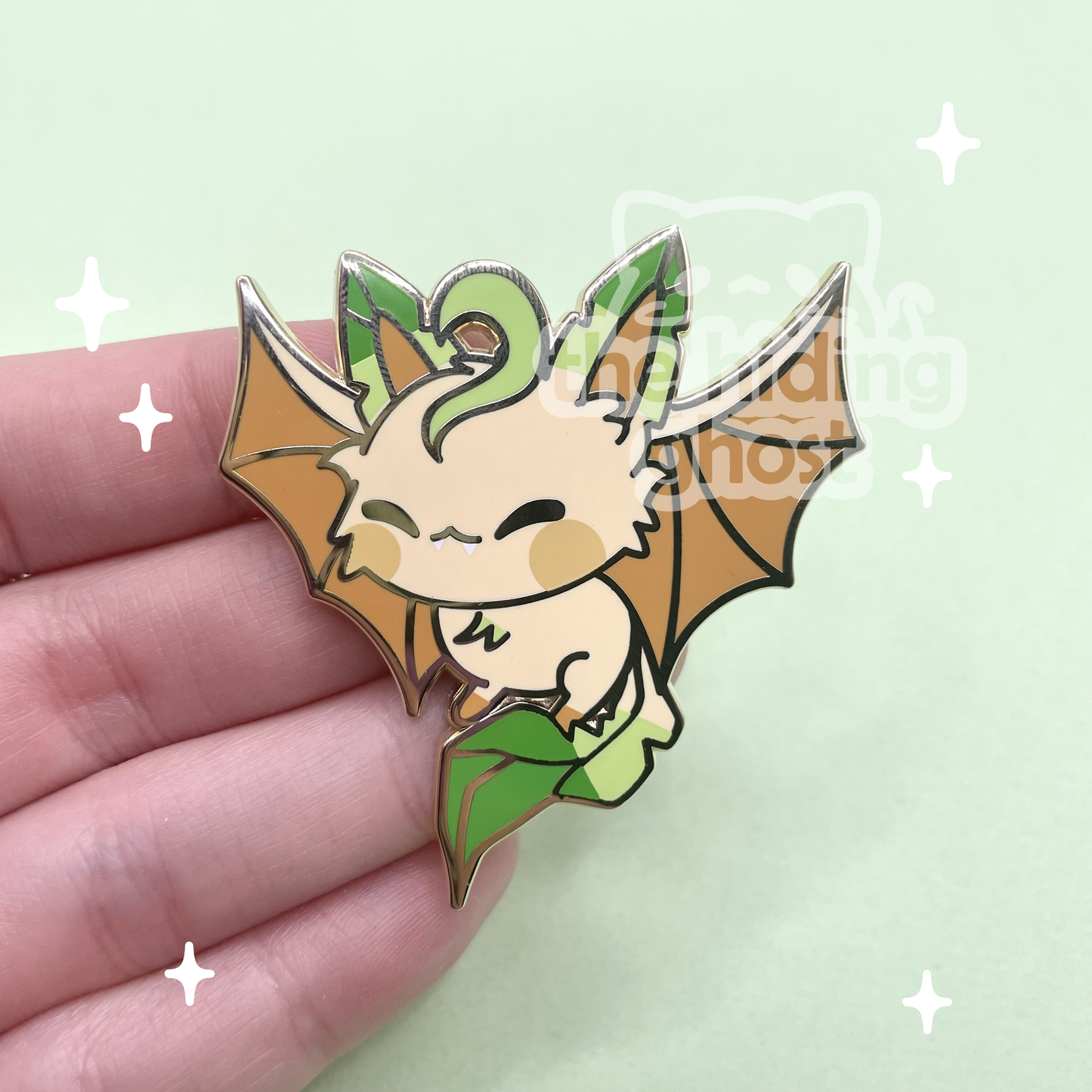 Bat Leafeon Enamel Pin