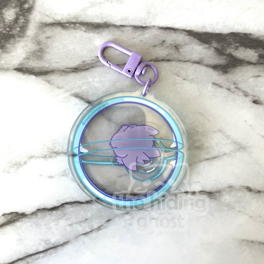 Gengar Pokeball Shaker Acrylic Keychain