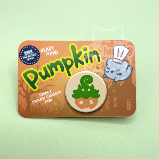 Pumpkaboo Cookie Dyed Metal Pin