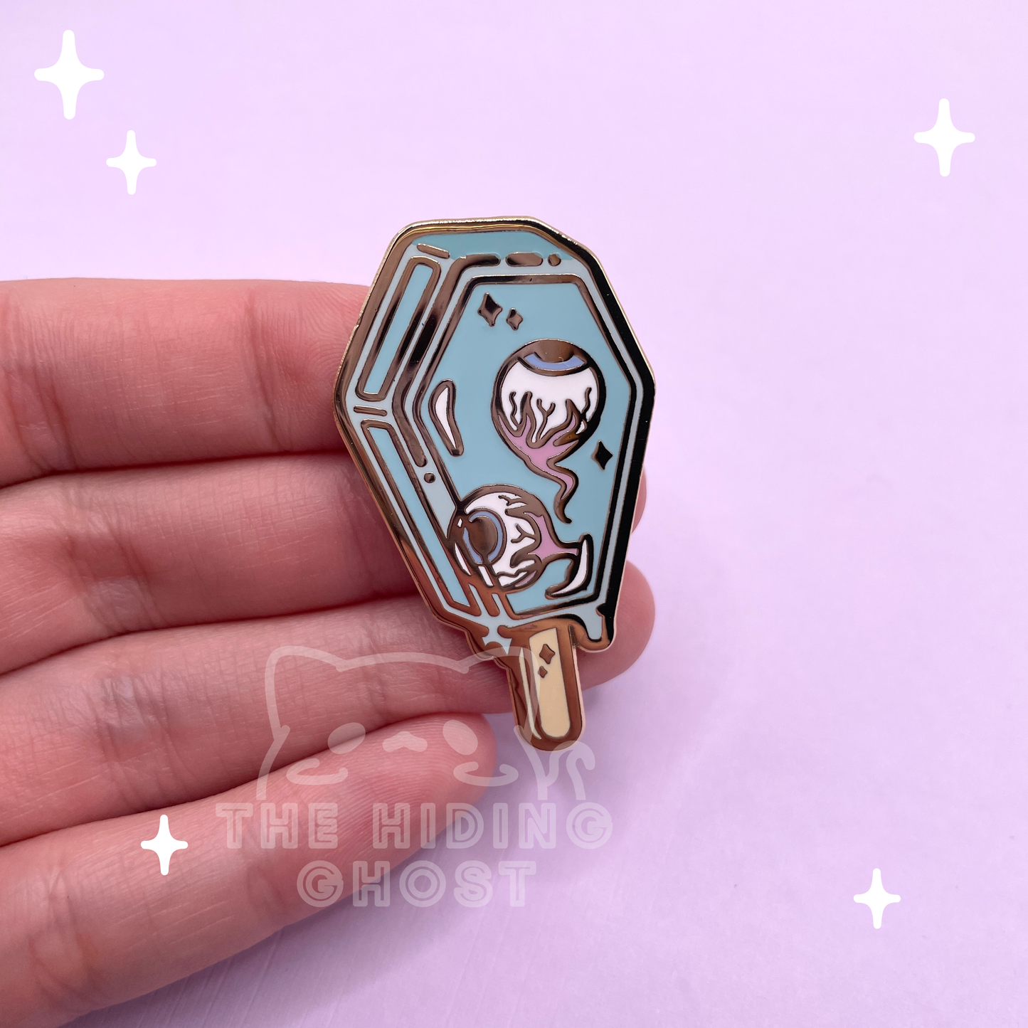 Spooky Popsicle Eyeball Enamel Pin