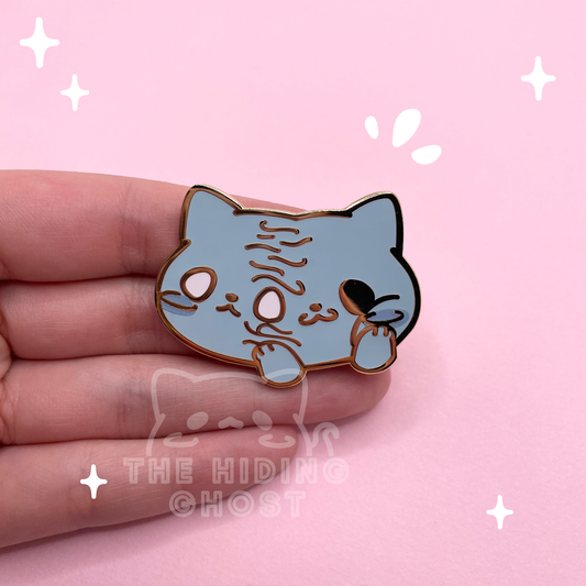 Tomie Cat Ghost Enamel Pin