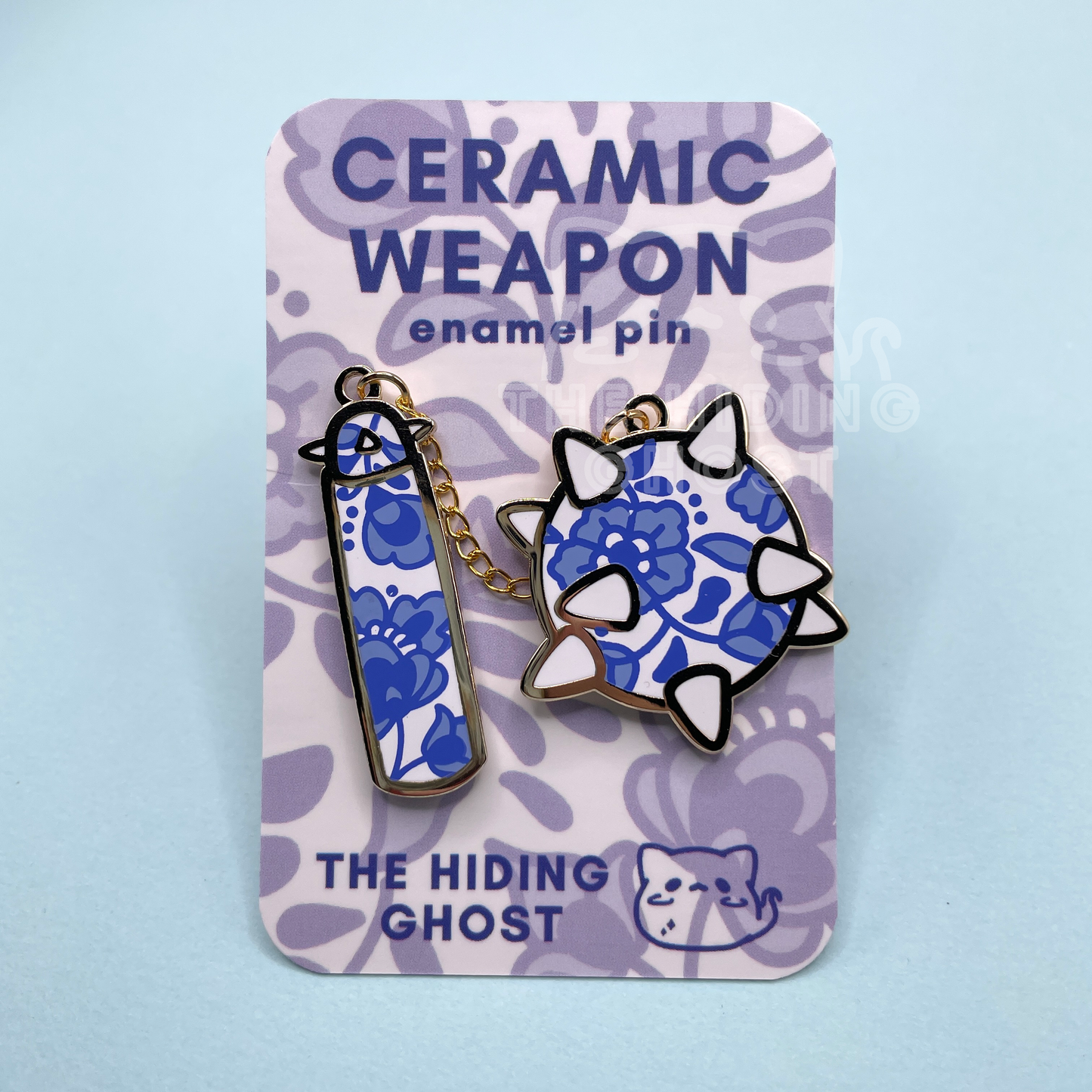 Ceramic Flail Enamel Pin