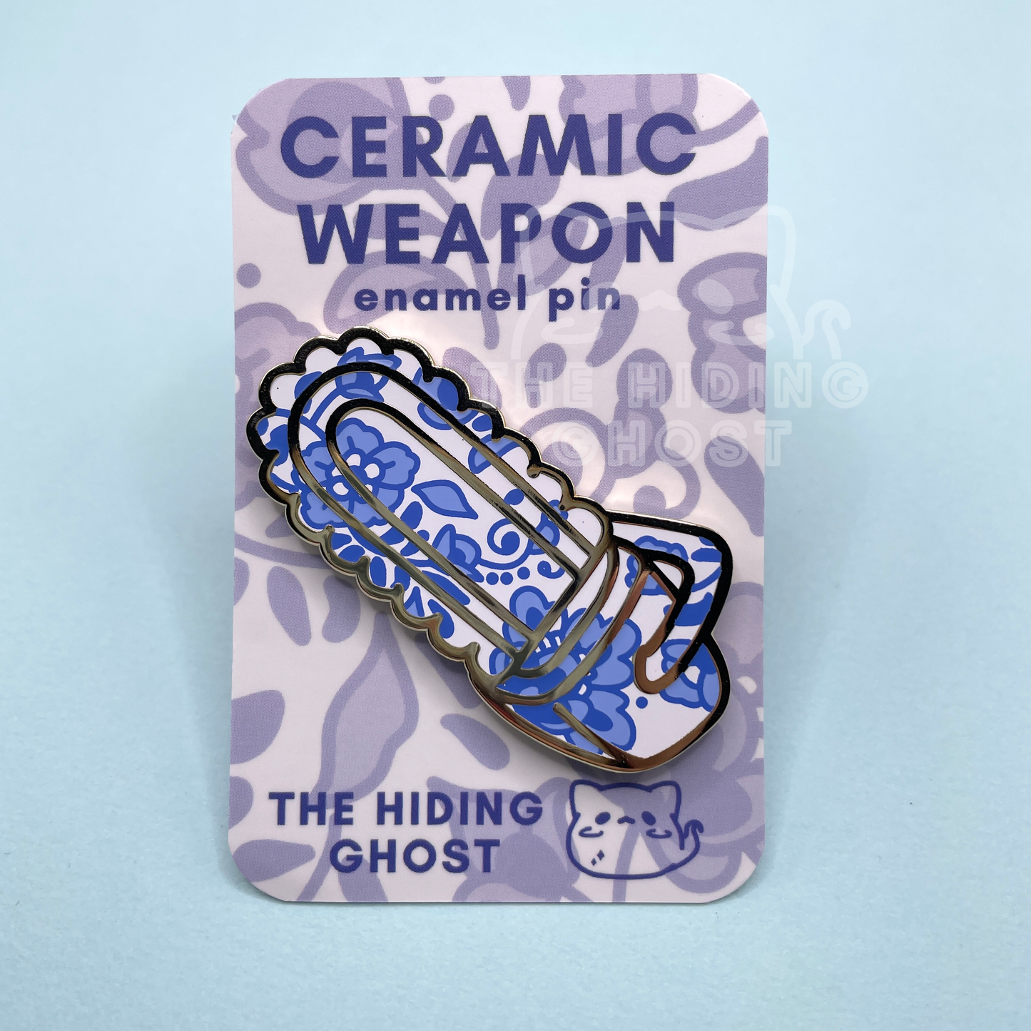 Ceramic Chainsaw Enamel Pin