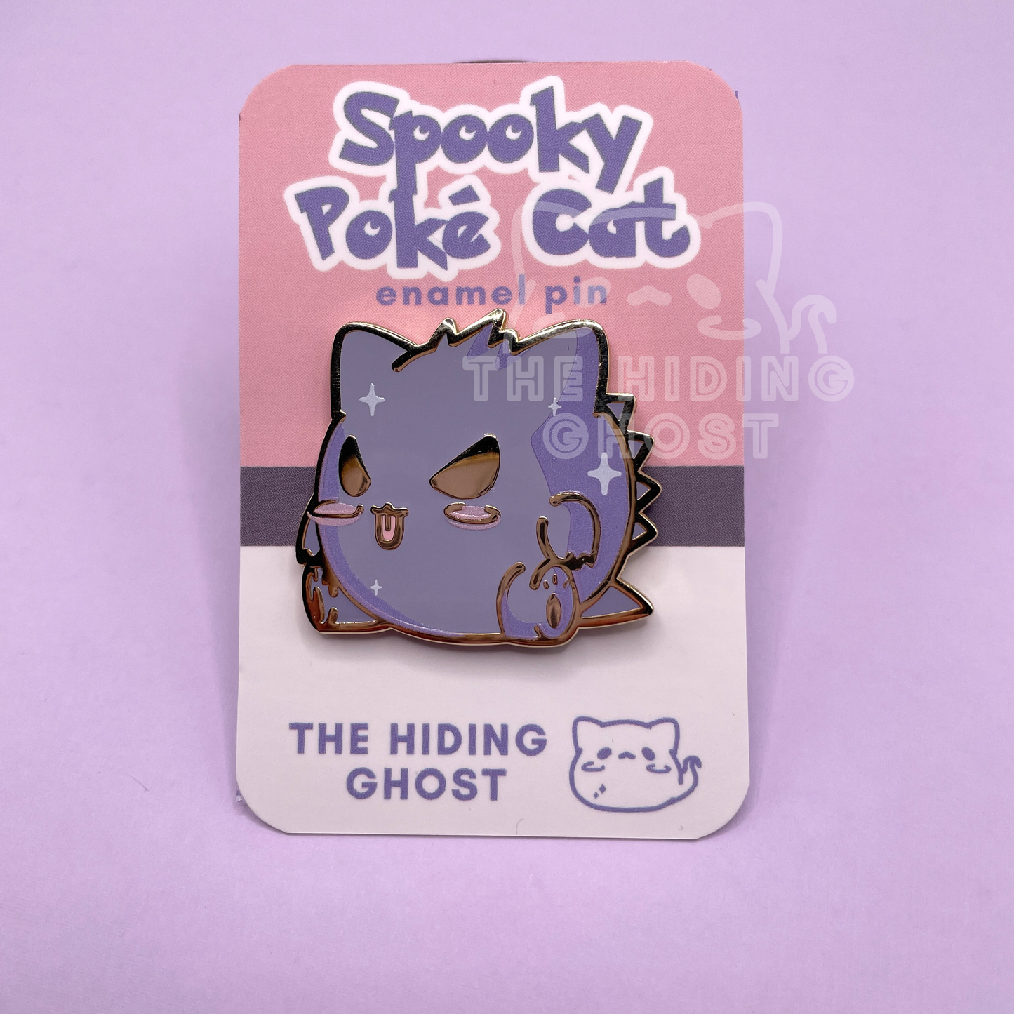 Ghost PokeCat Gengar Enamel Pin