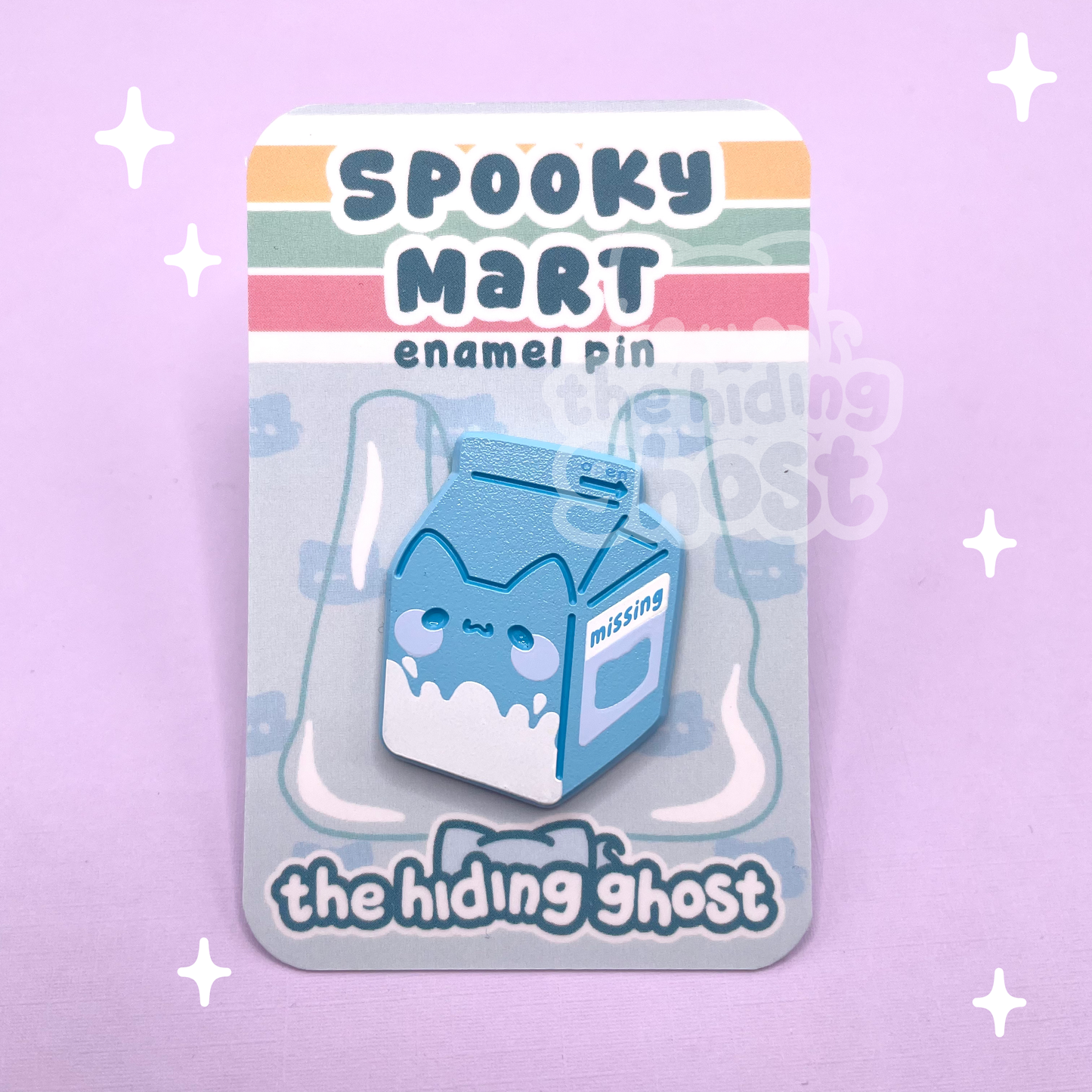 Cat Milk Dyed Metal Pin
