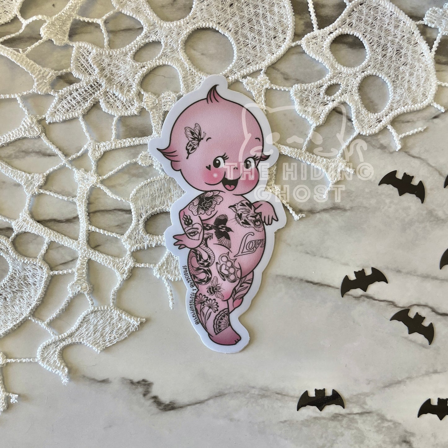 Tattooed Kewpie Doll Stickers
