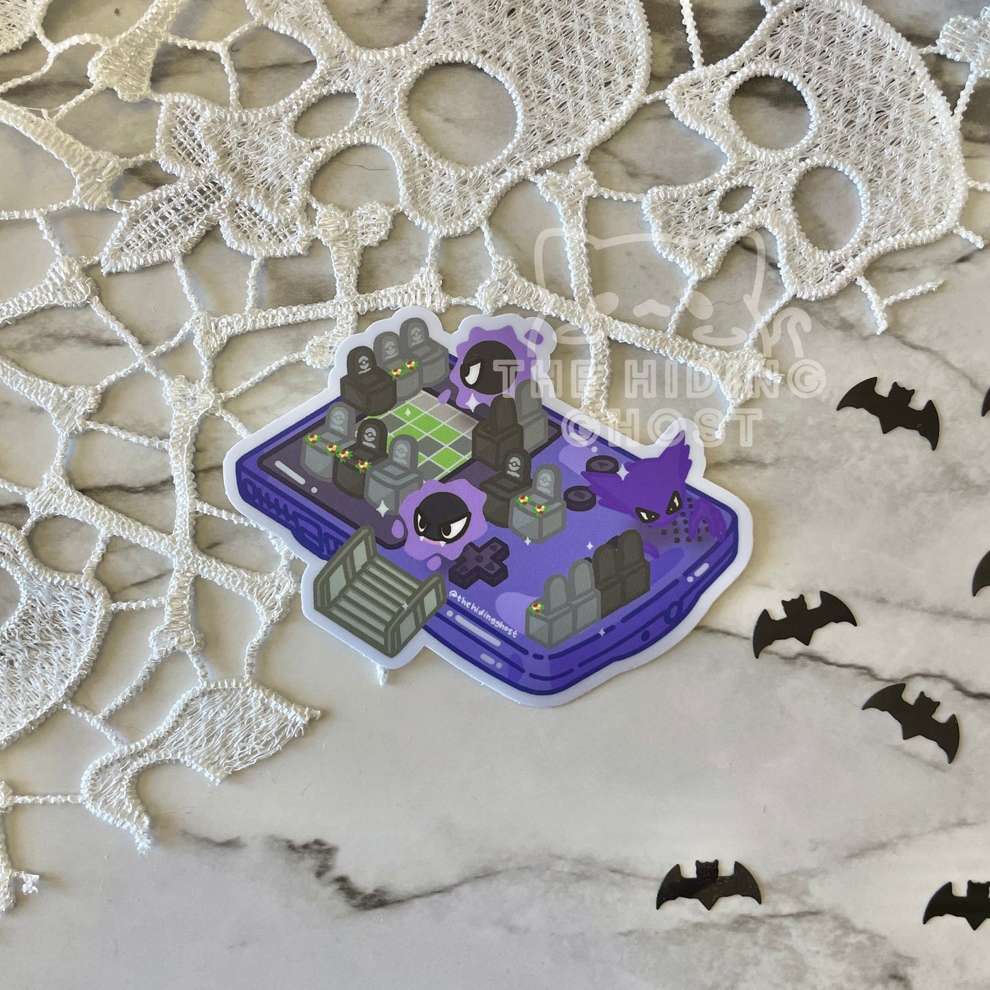 Spooky Lavender Town Game Boy Sticker