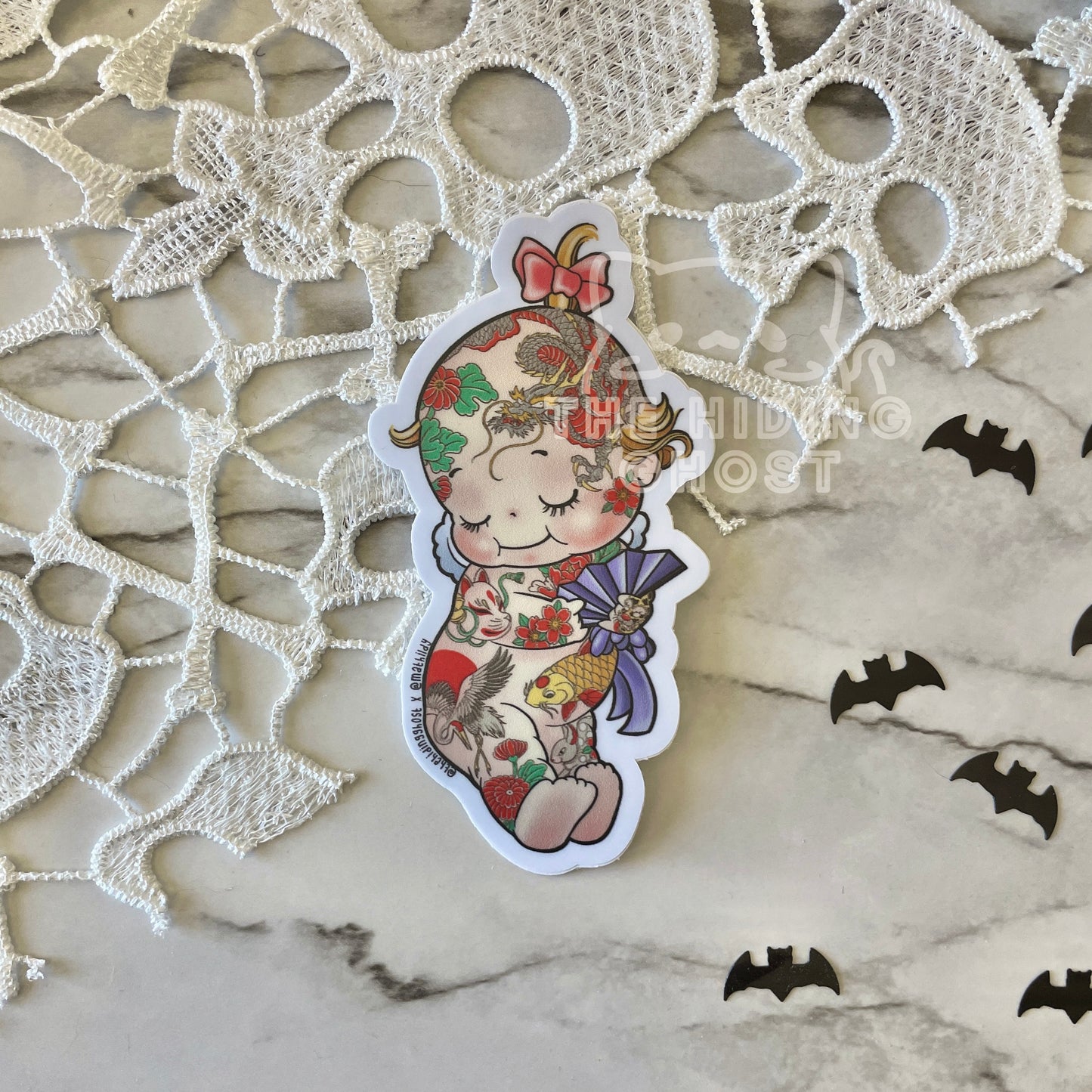 Tattooed Kewpie Doll Stickers