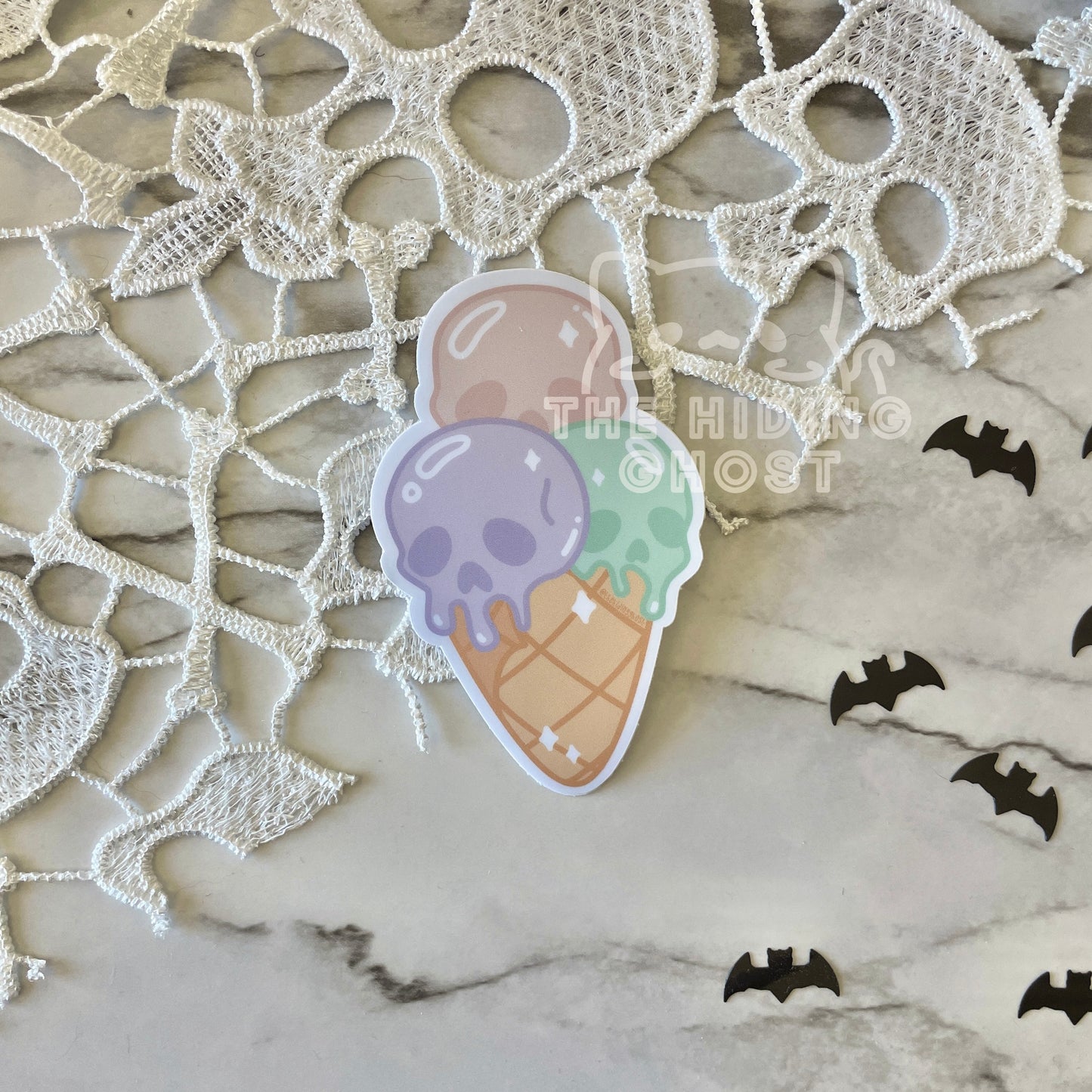 Pastel Spooky Desserts Die Cut Stickers