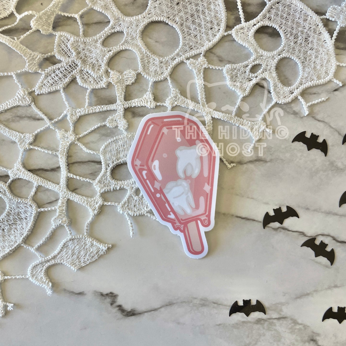Pastel Spooky Popsicle Die Cut Stickers