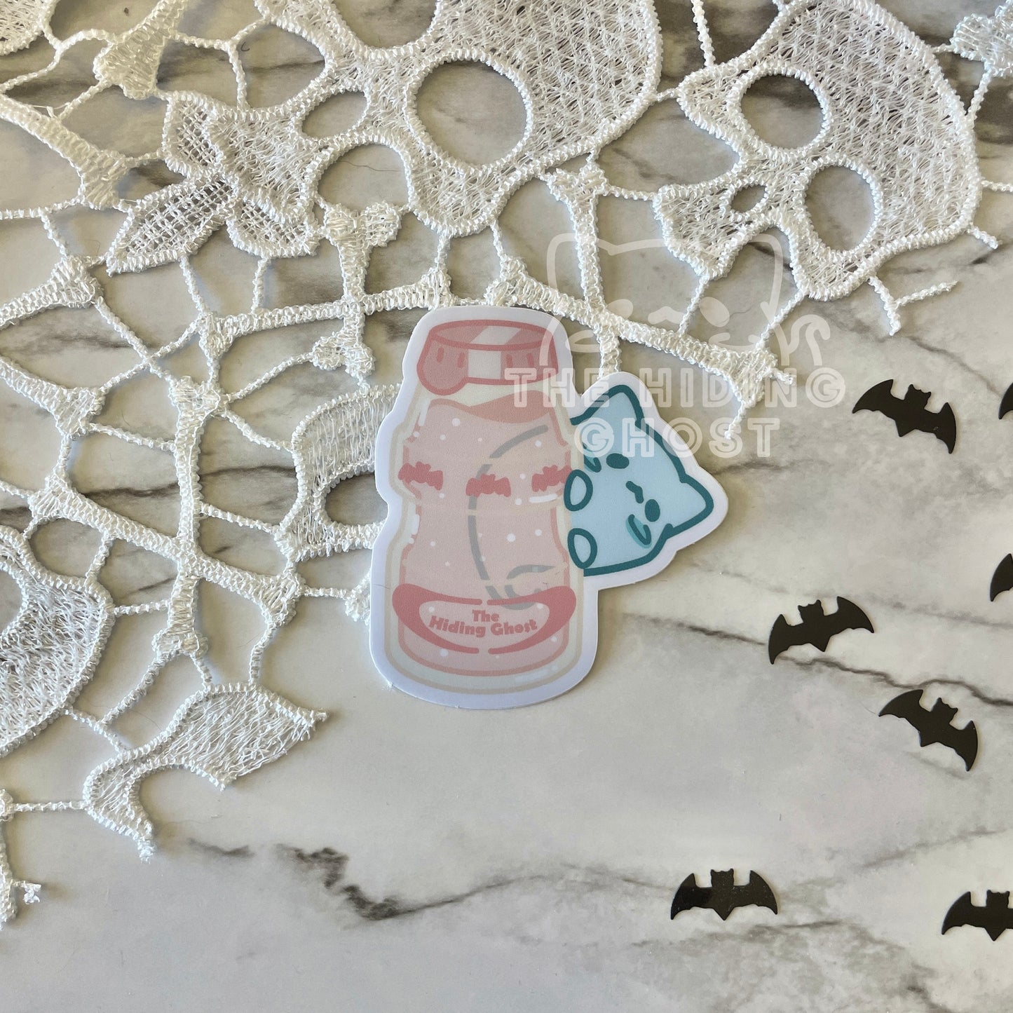 Cute Spooky Drinks Die Cut Stickers