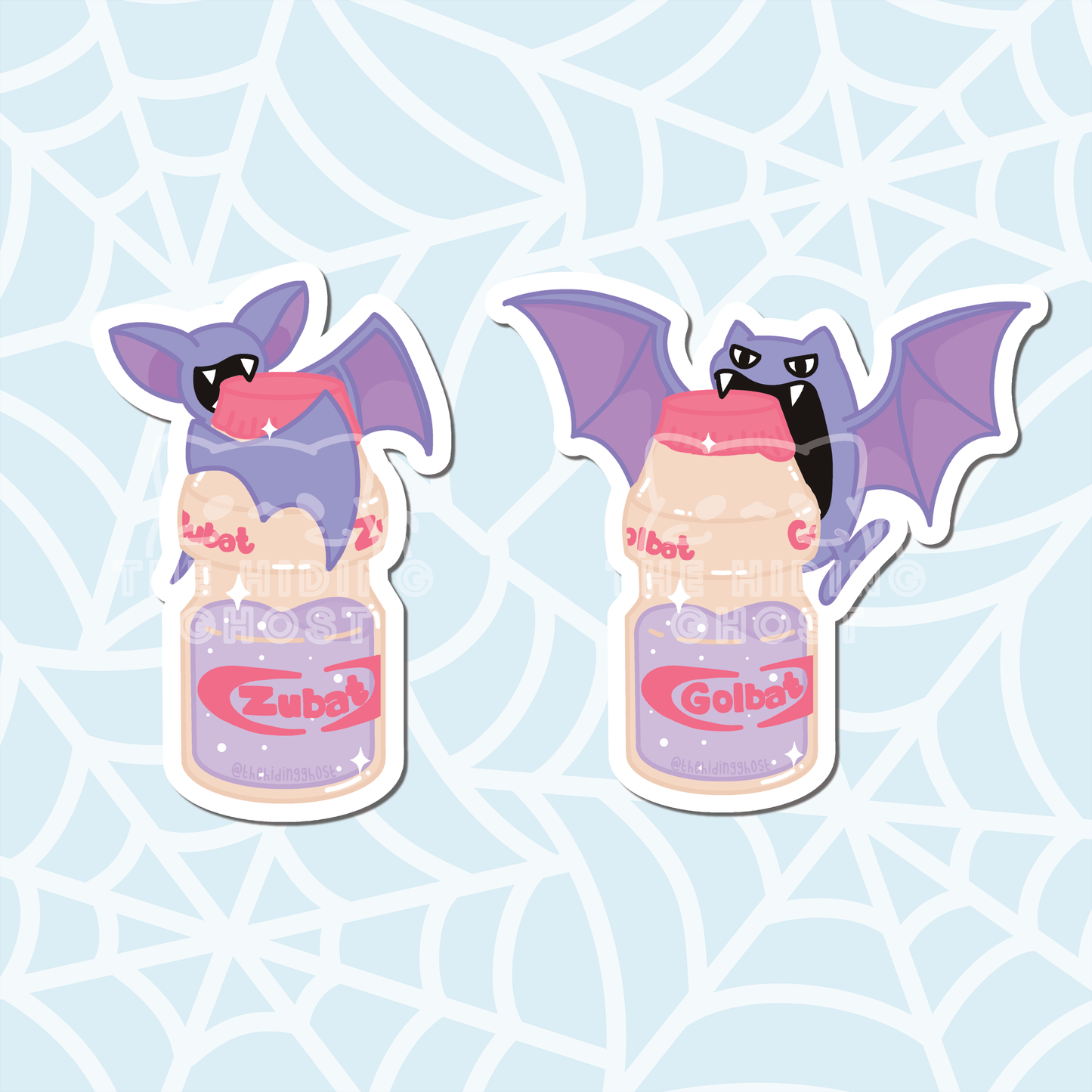 Zubat and Golbat Yakult Sticker