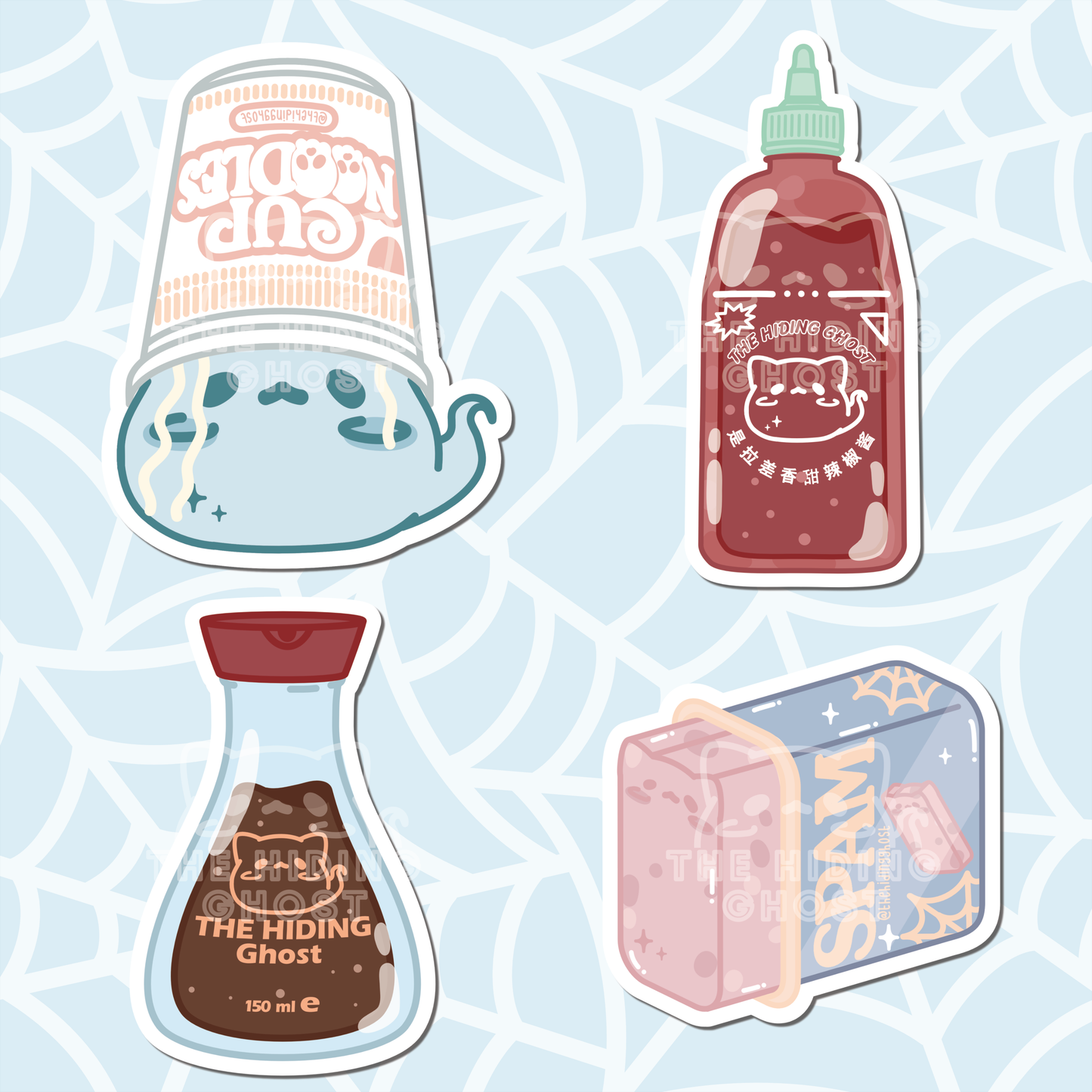 Cute Spooky Snacks Die Cut Stickers