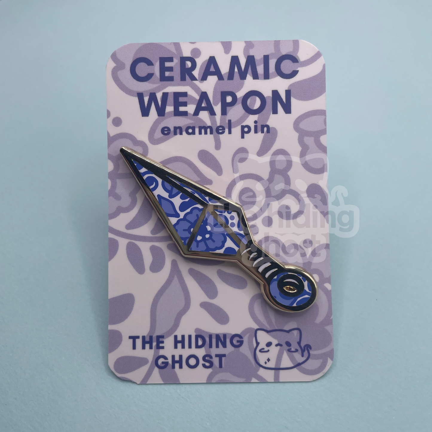 Ceramic Kunai Enamel Pin