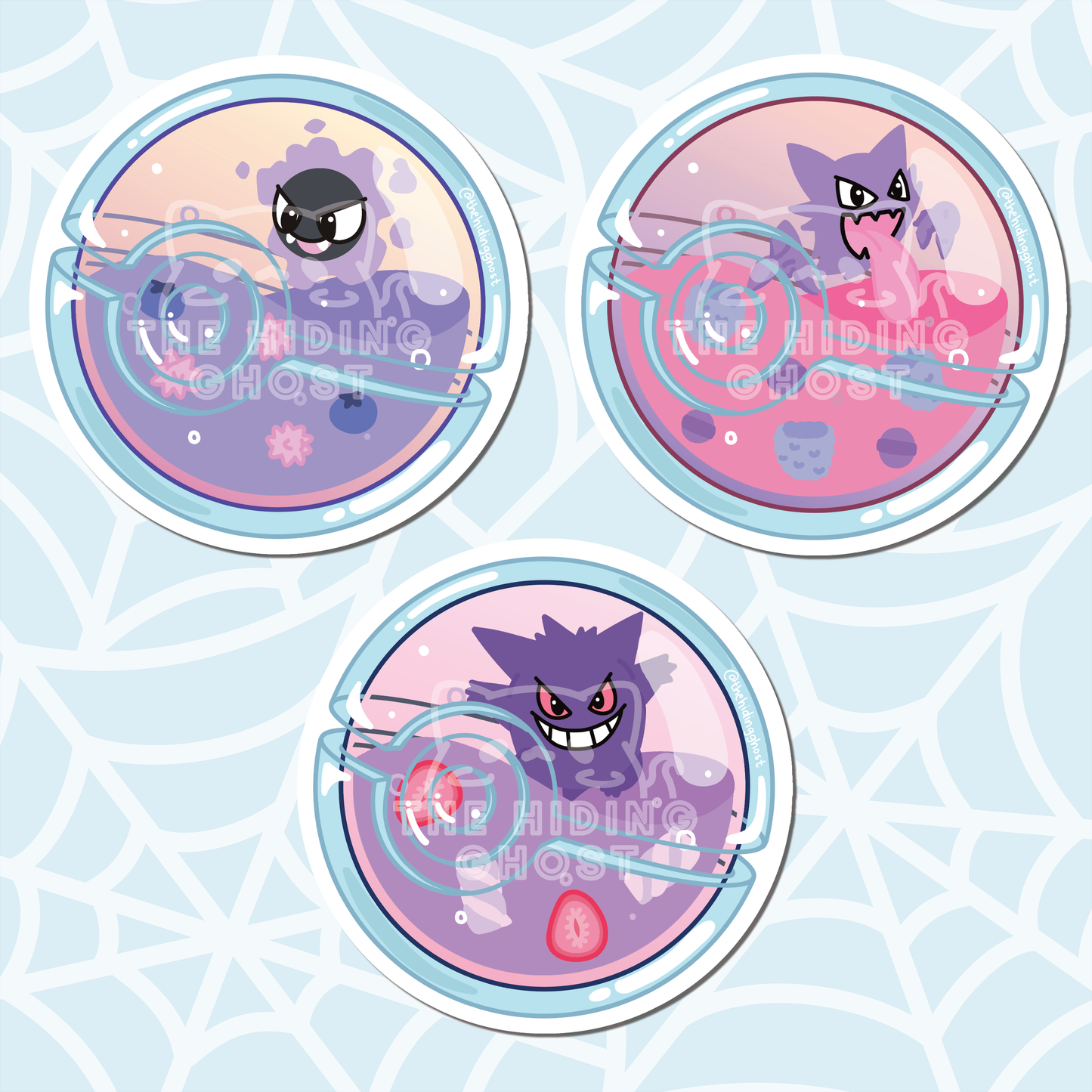 Cute Monster Ball Stickers