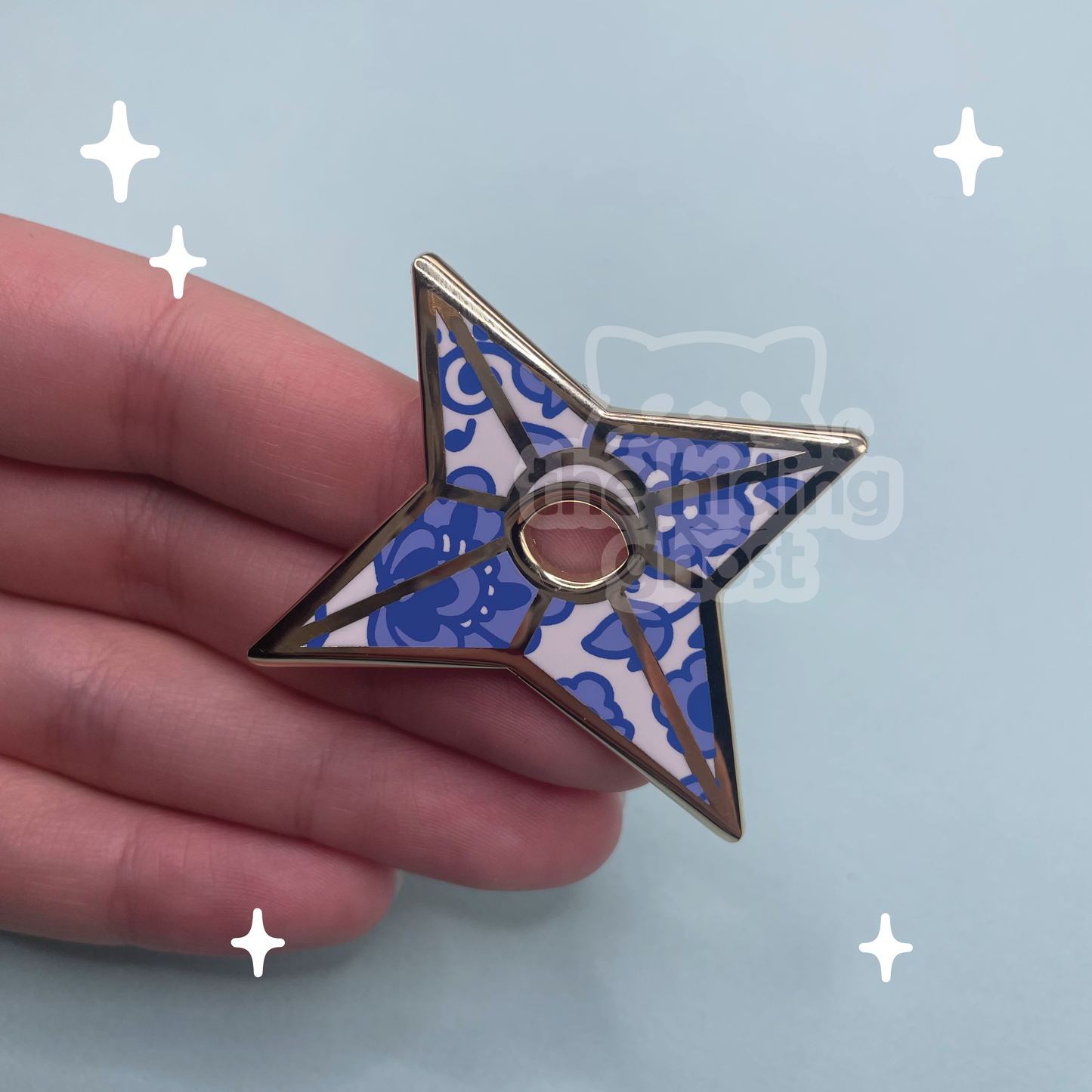 Ceramic Shuriken Enamel Pin