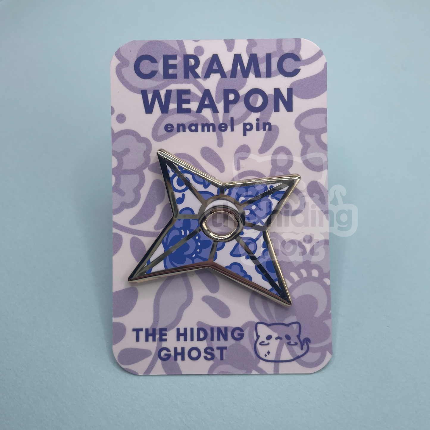 Ceramic Shuriken Enamel Pin