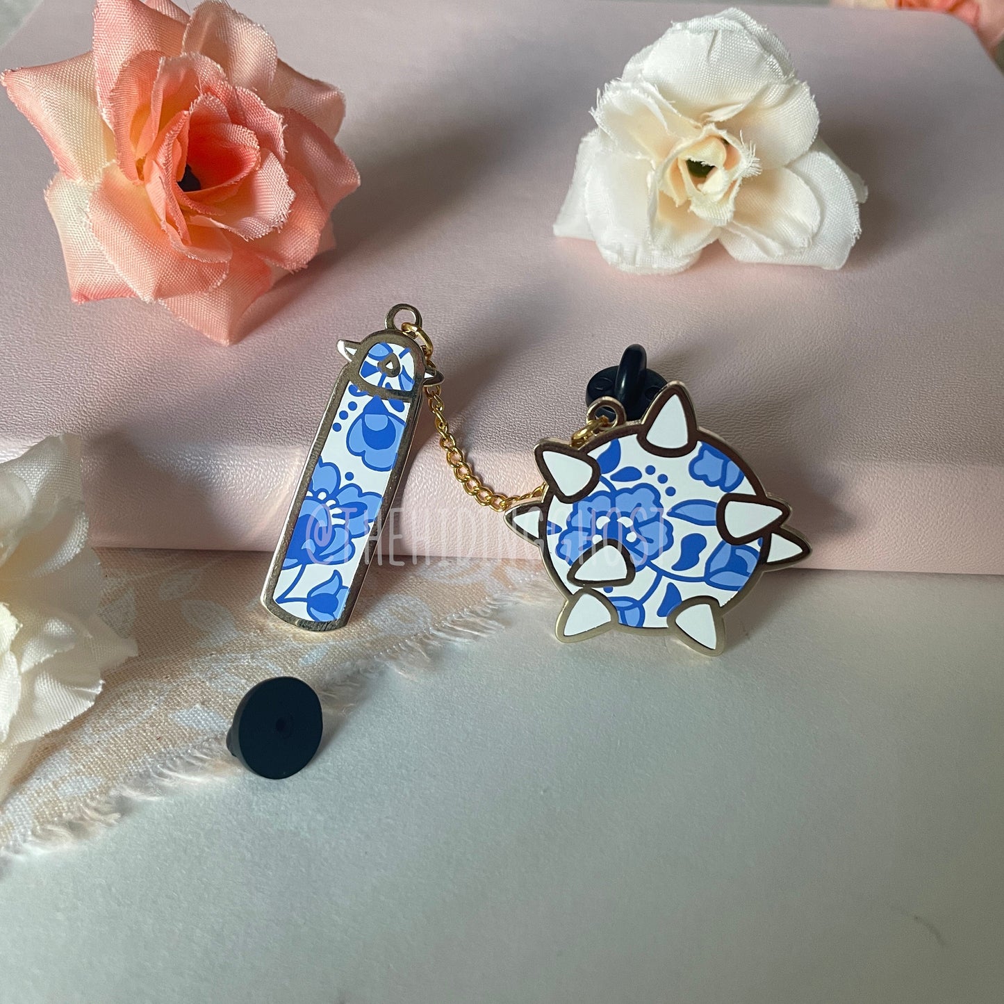 Ceramic Flail Enamel Pin
