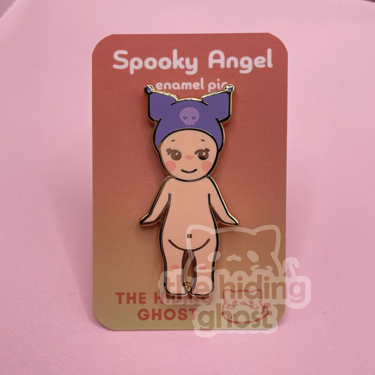 Spooky Angel - Kuromi Enamel Pin