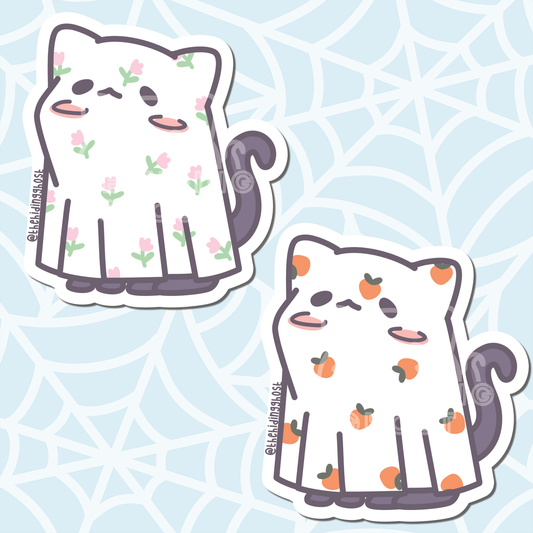 Ghost Cat Stickers