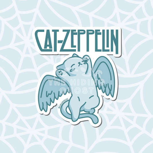 Cat Zeppelin Sticker