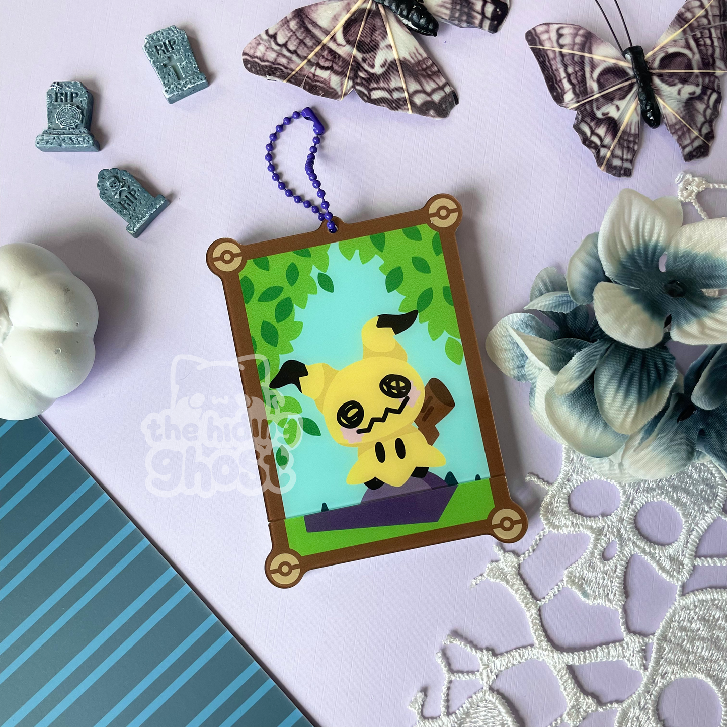 Poke-Stretching Portrait Openable Acrylic Keychain