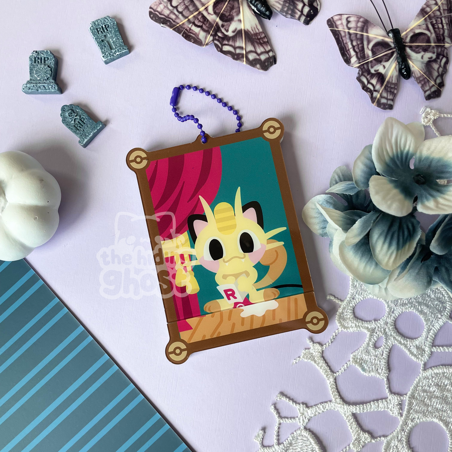 Poke-Stretching Portrait Openable Acrylic Keychain