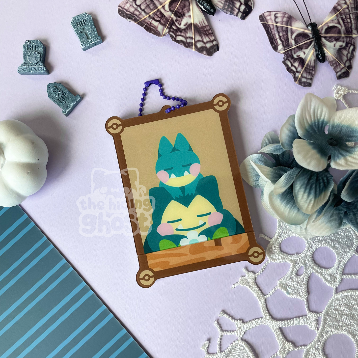 Poke-Stretching Portrait Openable Acrylic Keychain