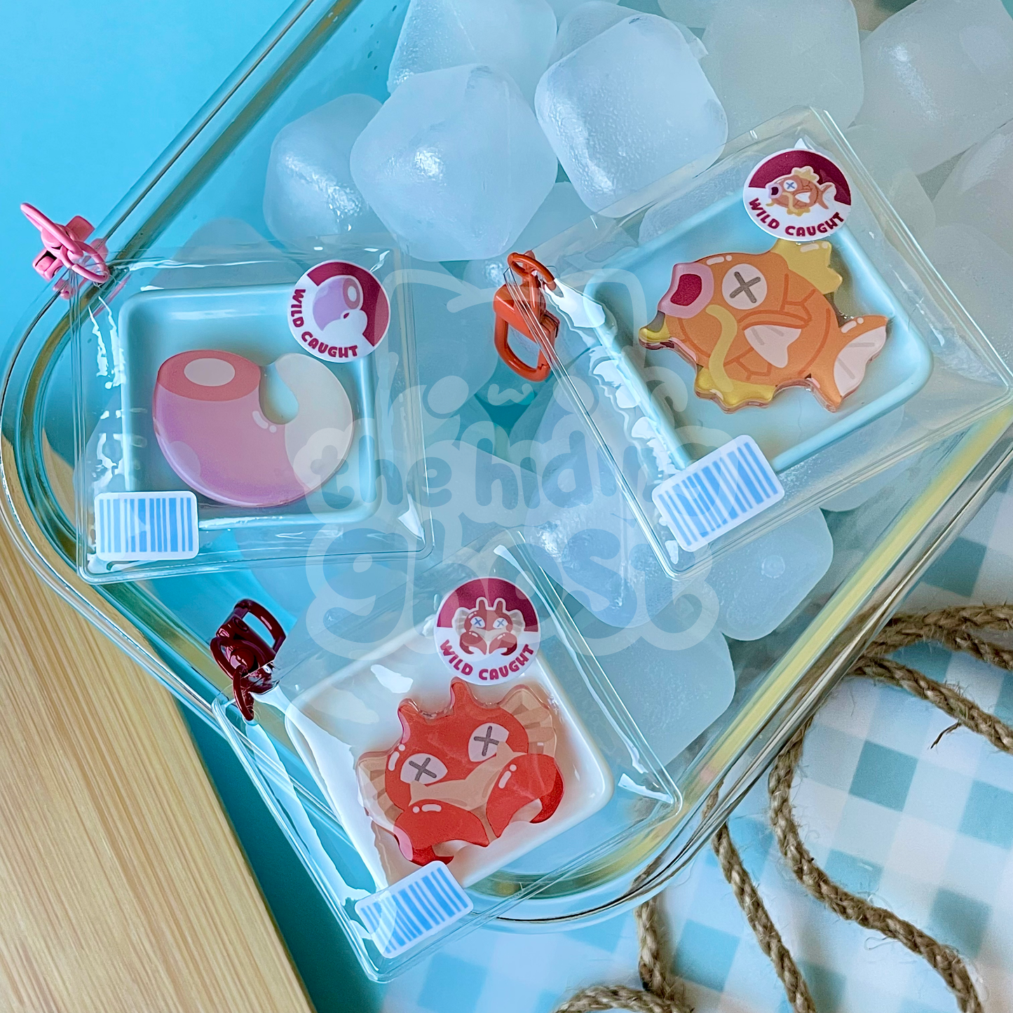 Poke-Fish Packaging Keychain