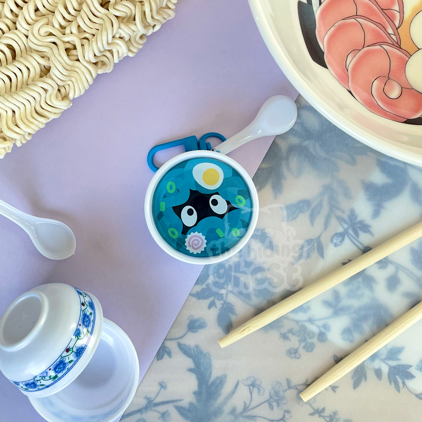 Tangela Ramen Bowl Keychain