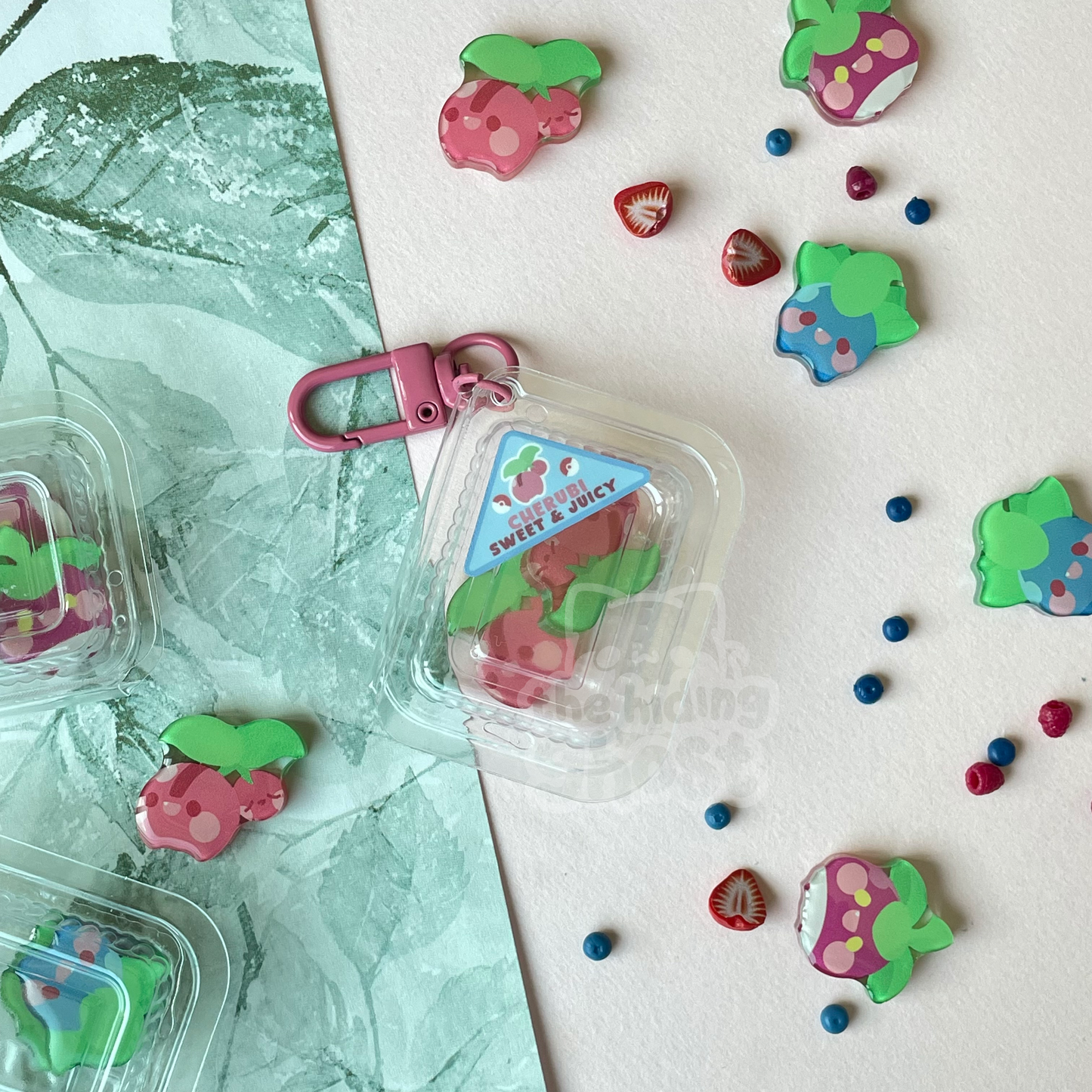 Poke-Fruit and Veggies Package Keychain