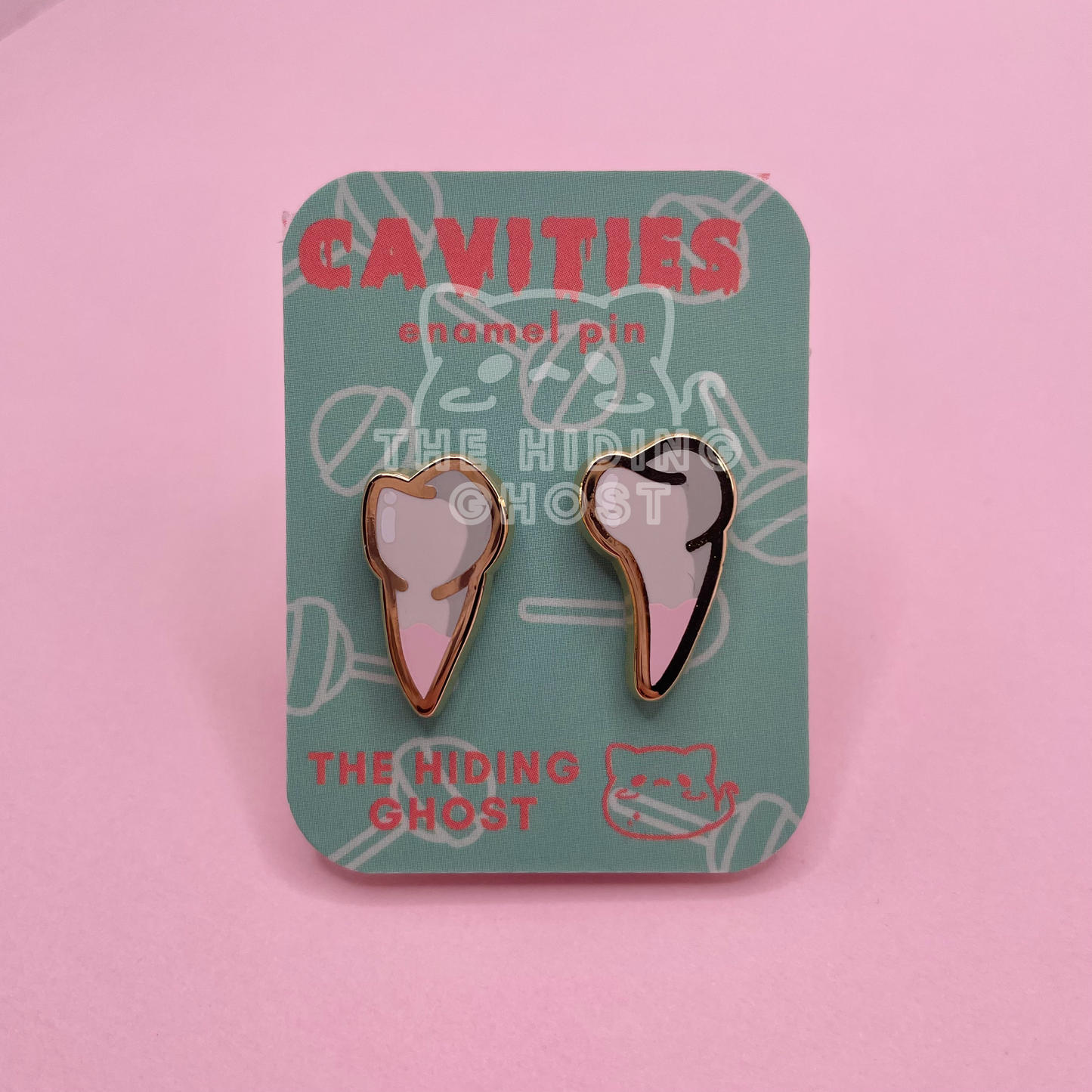 Cavities - Singles Filler Enamel Pin