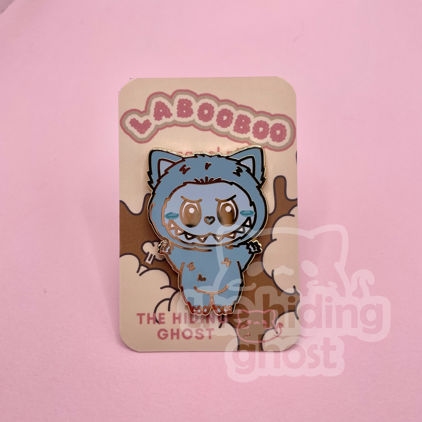 Cat Ghost Labooboo Enamel Pin