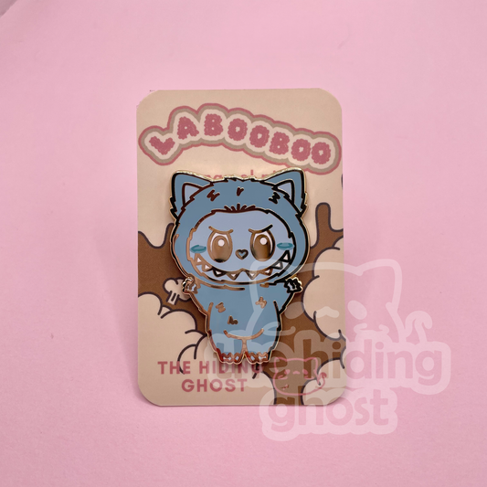 Cat Ghost Labooboo Enamel Pin