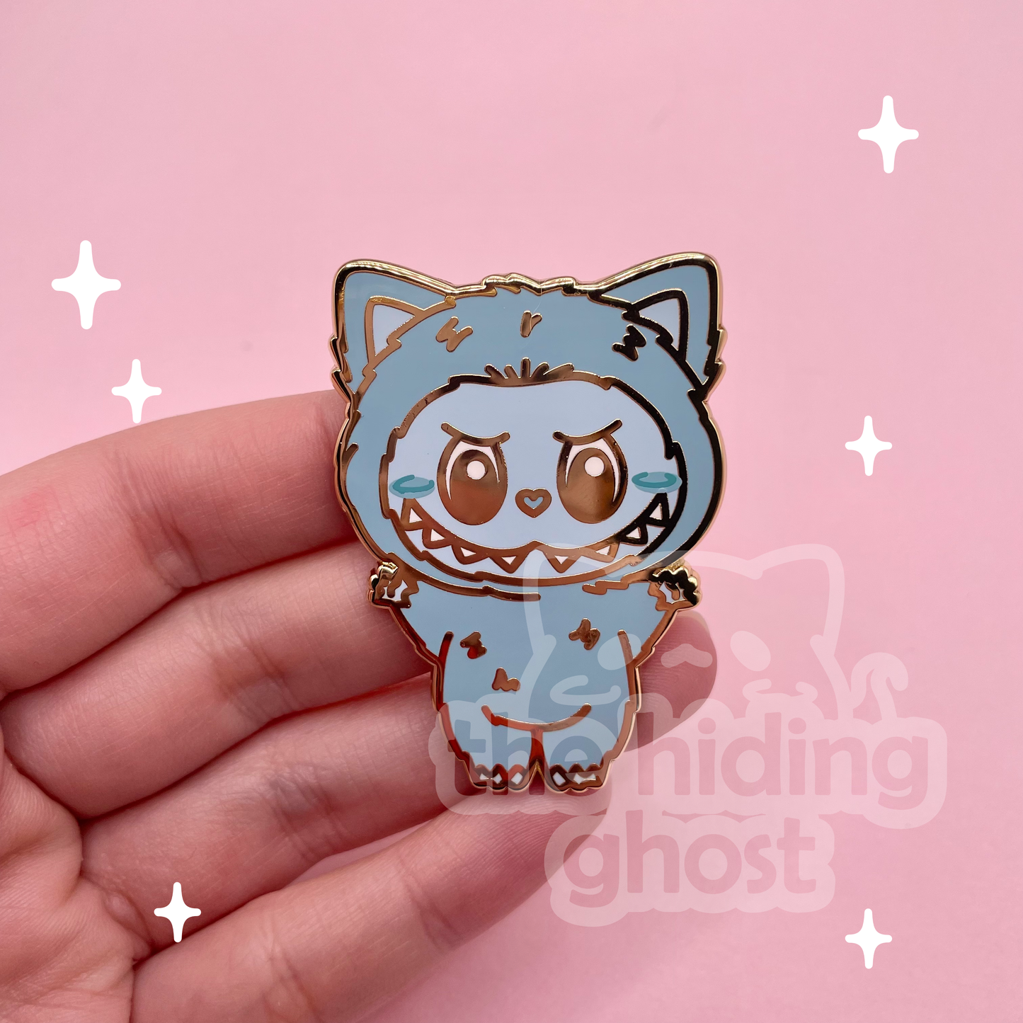 Cat Ghost Labooboo Enamel Pin